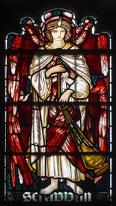 Cambridge, Capilla del Jesus College, Morris & Co., Edward Burne-Jones, Serafines, 1873 de Edward Burne Jones